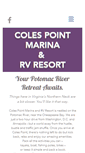 Mobile Screenshot of colespointmarina.com